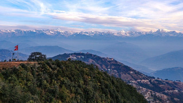 Sunrise Over the Himalayas: Scenic Serenity from Nagarkot